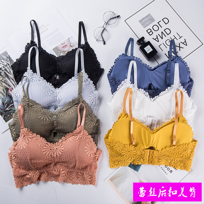 Lace Bralette Set - セクシーな3Dレースのランジェリー,シームレスなスポーツブラ,ホルタートップ,ストラップレス,腕立て伏せ,ブラレット,女性の下着