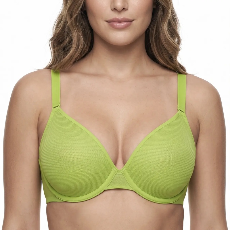 Sheer Mesh Bra - HSIA セラフィナ 5ウェイ マルチウェイ ホルターネック ミニマイザーブラ、通気性のあるシースルーメッシュ、ノンパッド、アンダーワイヤー入りサポート、調節可能な取り外し可能ストラップ