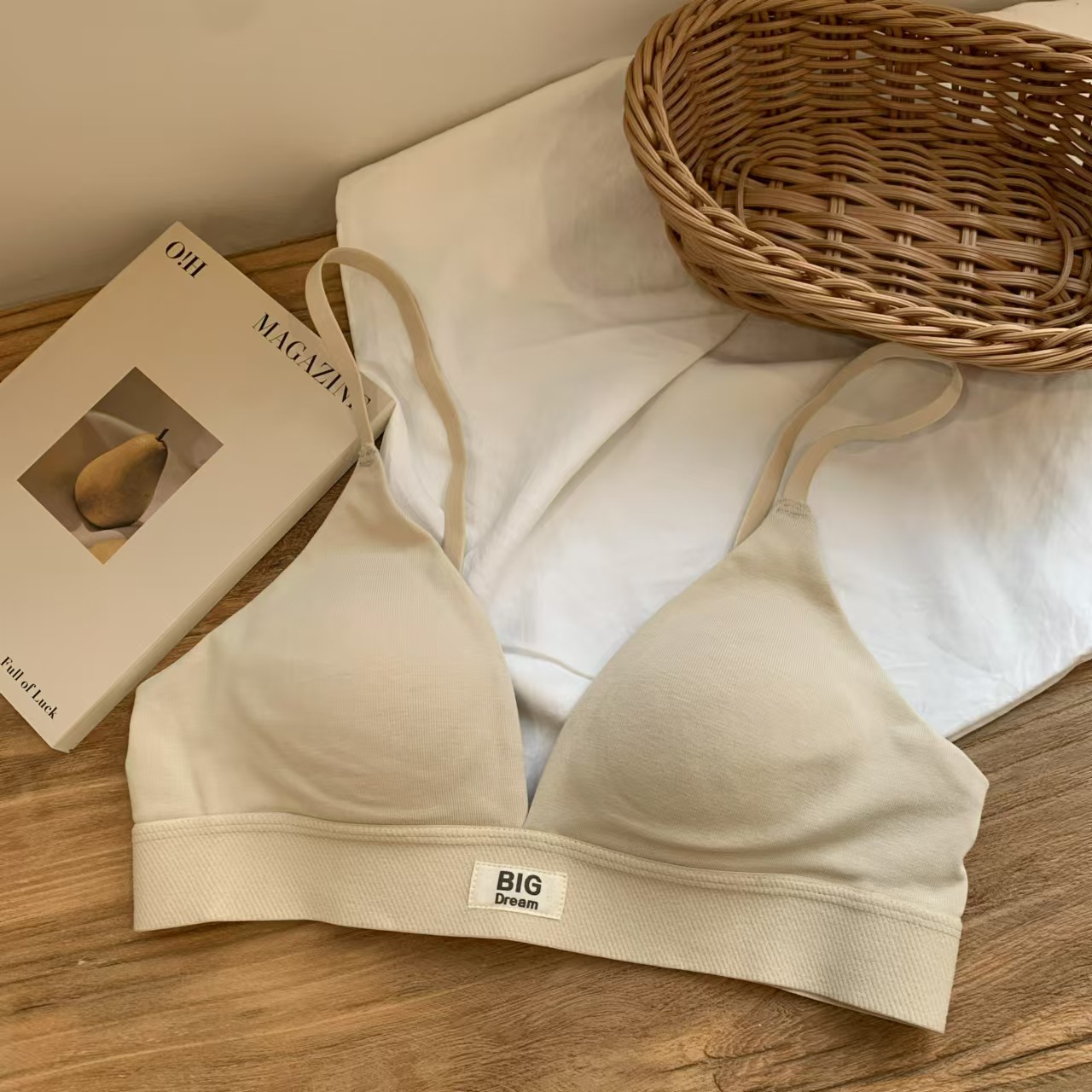 Underwire Bra Padded - 下着 レディース フレンチ トライアングル カップ 胸