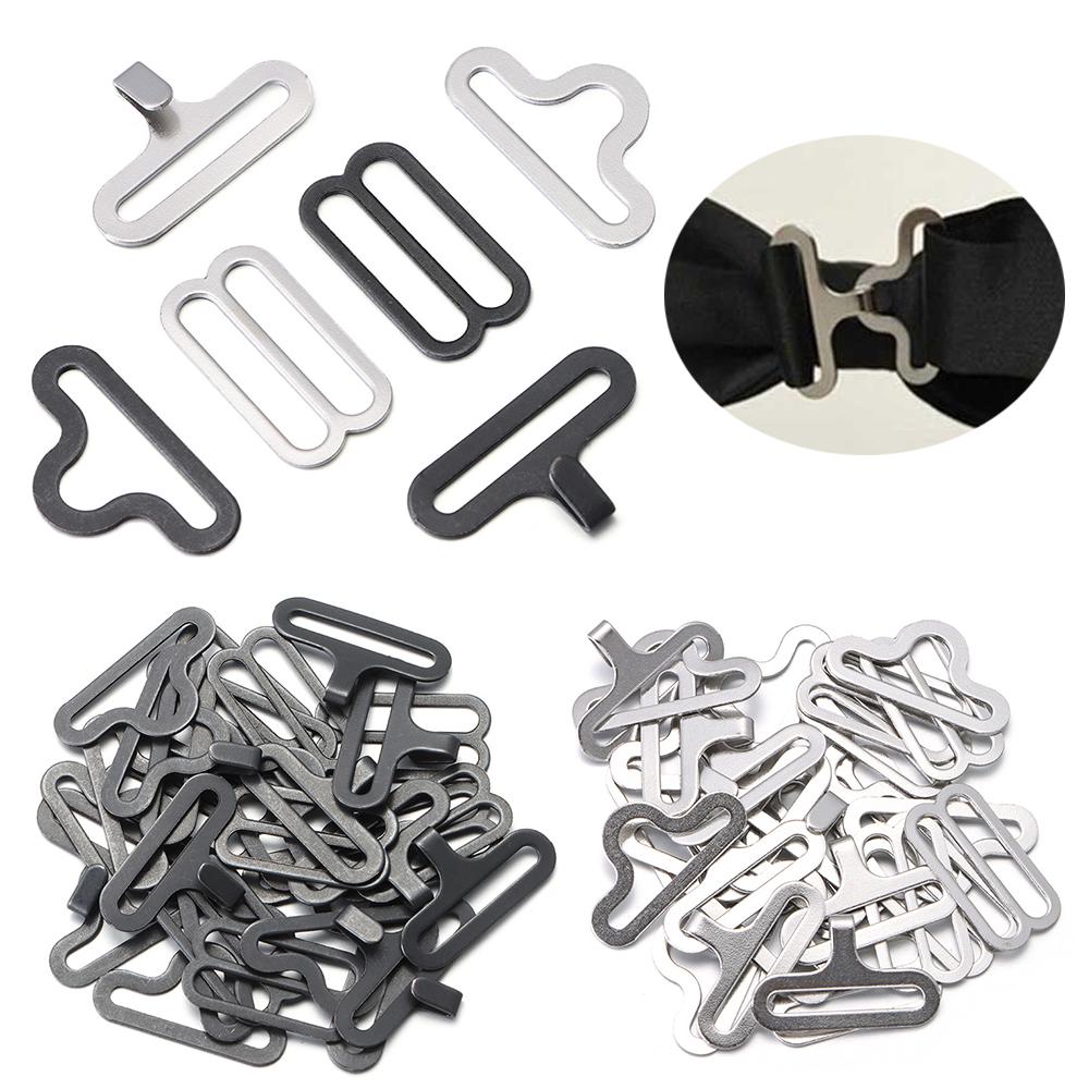 Nursing Bra Clip - 30 ピース/セット蝶ネクタイハードウェアネクタイフッククラバットクリップファスナー調節可能なストラップショルダーストラップバックル DIY クラフト