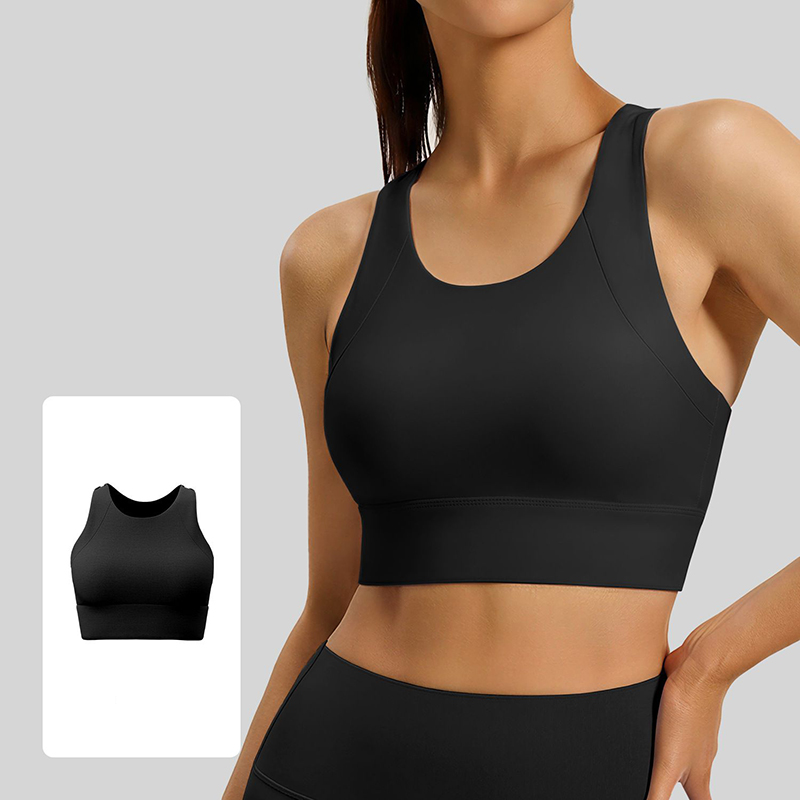Sports Bra Racerback - 2026年ファッションレーサーバックヨガブラ、女性用耐衝撃性プッシュアップハイインパクトスポーツブラ、快適なソフトヨガタンクトップ（ピラティス用）