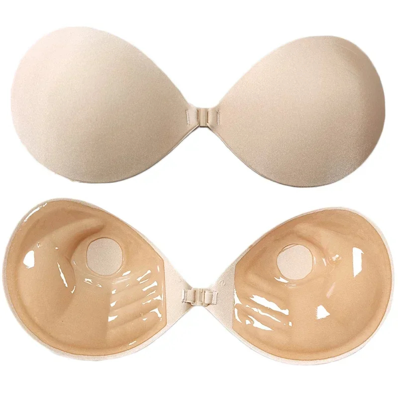 Strapless Bra Adhesive - 1/2個入り パームプッシュアップ インビジブルブラ レディース 胸用ステッカー リフトアップ