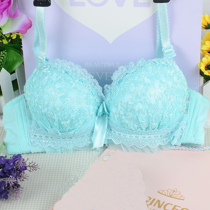 Lace Bralette Set - 女性のためのセクシーなランジェリー,若者のためのワイヤーブラのないセクシーな下着,通気性のあるレースのブラレット,調整可能なカップ,プッシュアップブラ3/4