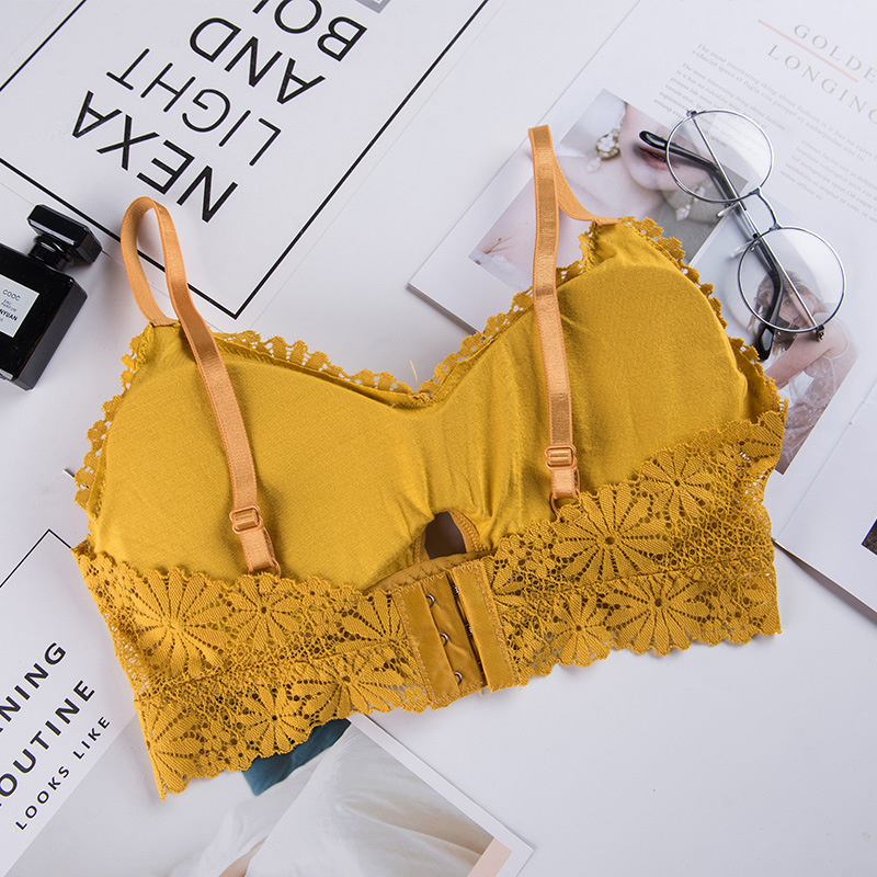 セクシーな3Dレースのランジェリー,シームレスなスポーツブラ - Lace Bralette Set のレビューと価格