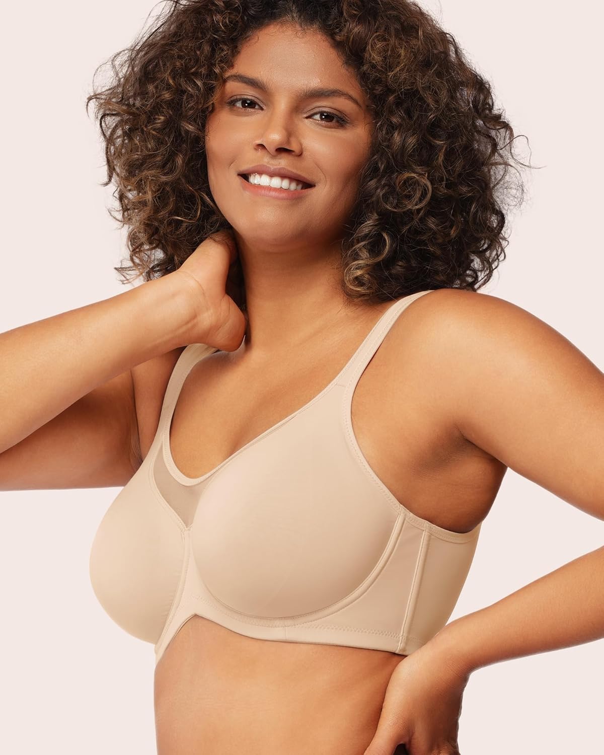女性用プラスサイズのミニマイザーブラ、フルカバークールコンフ - Full Coverage Bra のレビューと価格