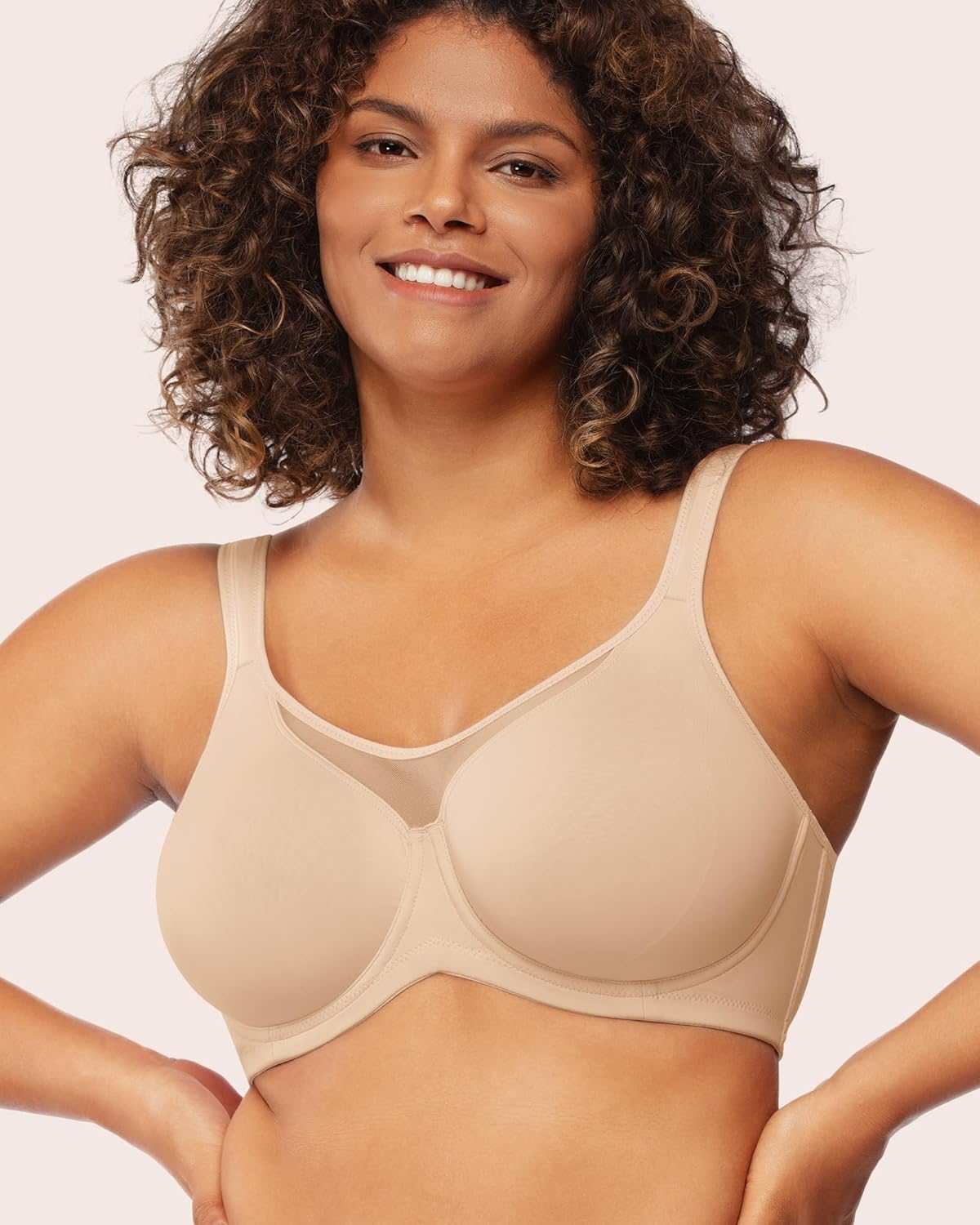 女性用プラスサイズのミニマイザーブラ、フルカバークールコンフ - Full Coverage Bra のレビューと価格