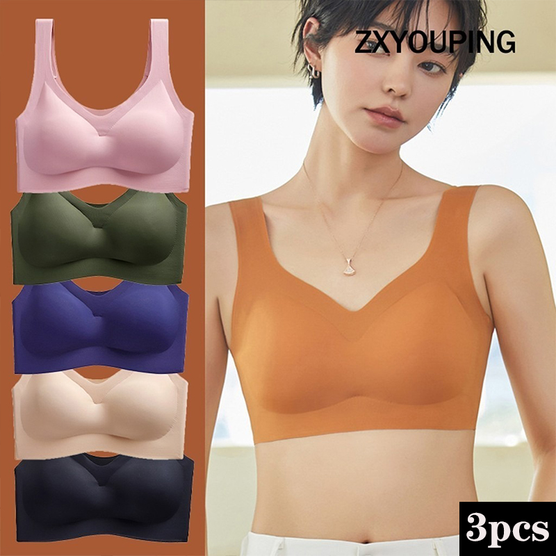 パッド付きシームレススポーツブラ,スチールリングなしで快適, - Wirefree Bra Comfort のレビューと価格