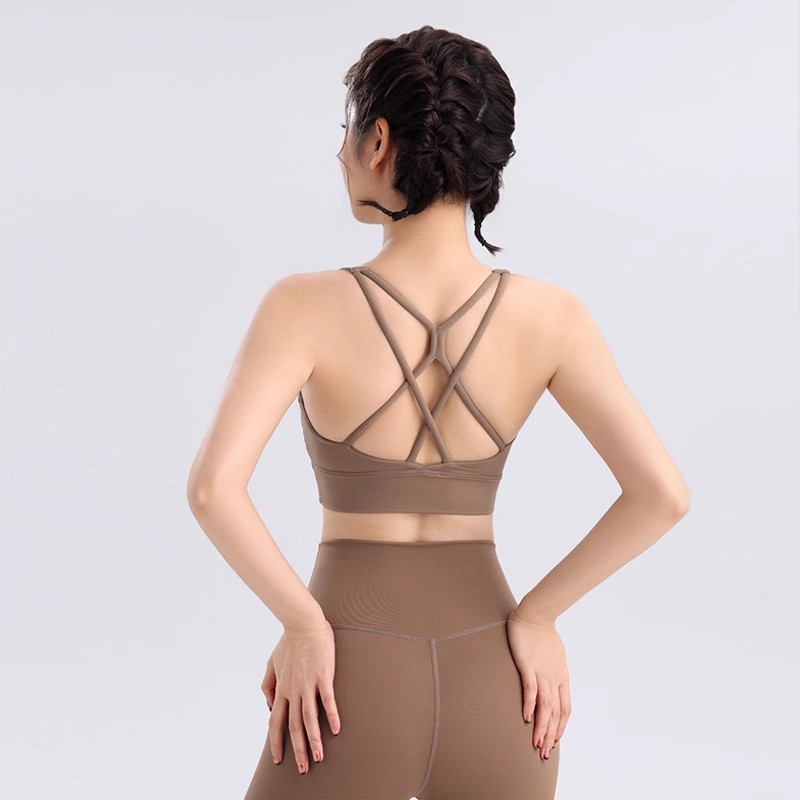 2 個女性シームレスヨガセットスポーツスーツジムウェアトレー - Sports Bra Racerback のレビューと価格