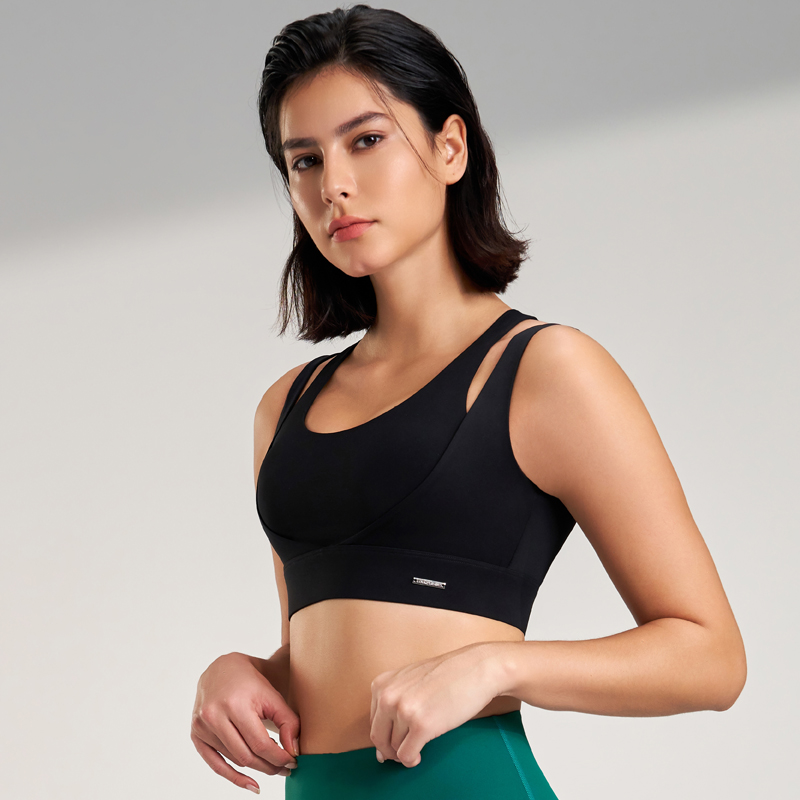 女性のための耐衝撃性スポーツトップ,セクシーな下着,ブラ,タ - Sports Bra Racerback のレビューと価格