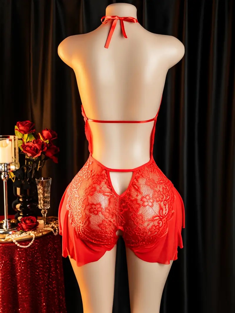 女性のためのエロティックなランジェリー,透かし彫りのレースの - Lace Bralette Set のレビューと価格