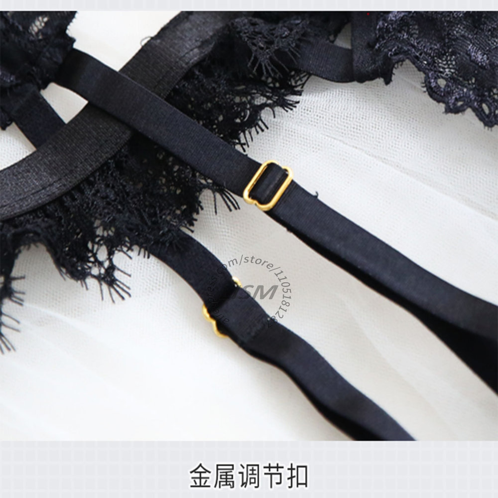 LISM ブラックアイラッシュレースランジェリーセット 女性 - Lace Bralette Set のレビューと価格