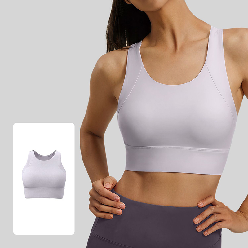 2026年ファッションレーサーバックヨガブラ、女性用耐衝撃性 - Sports Bra Racerback のレビューと価格
