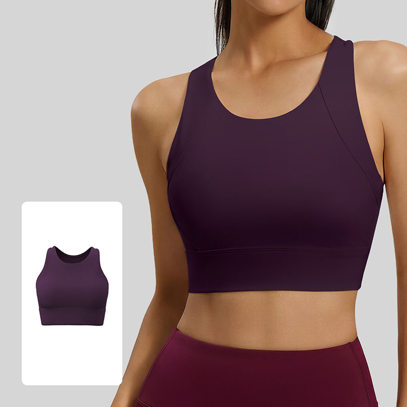 2026年ファッションレーサーバックヨガブラ、女性用耐衝撃性 - Sports Bra Racerback のレビューと価格