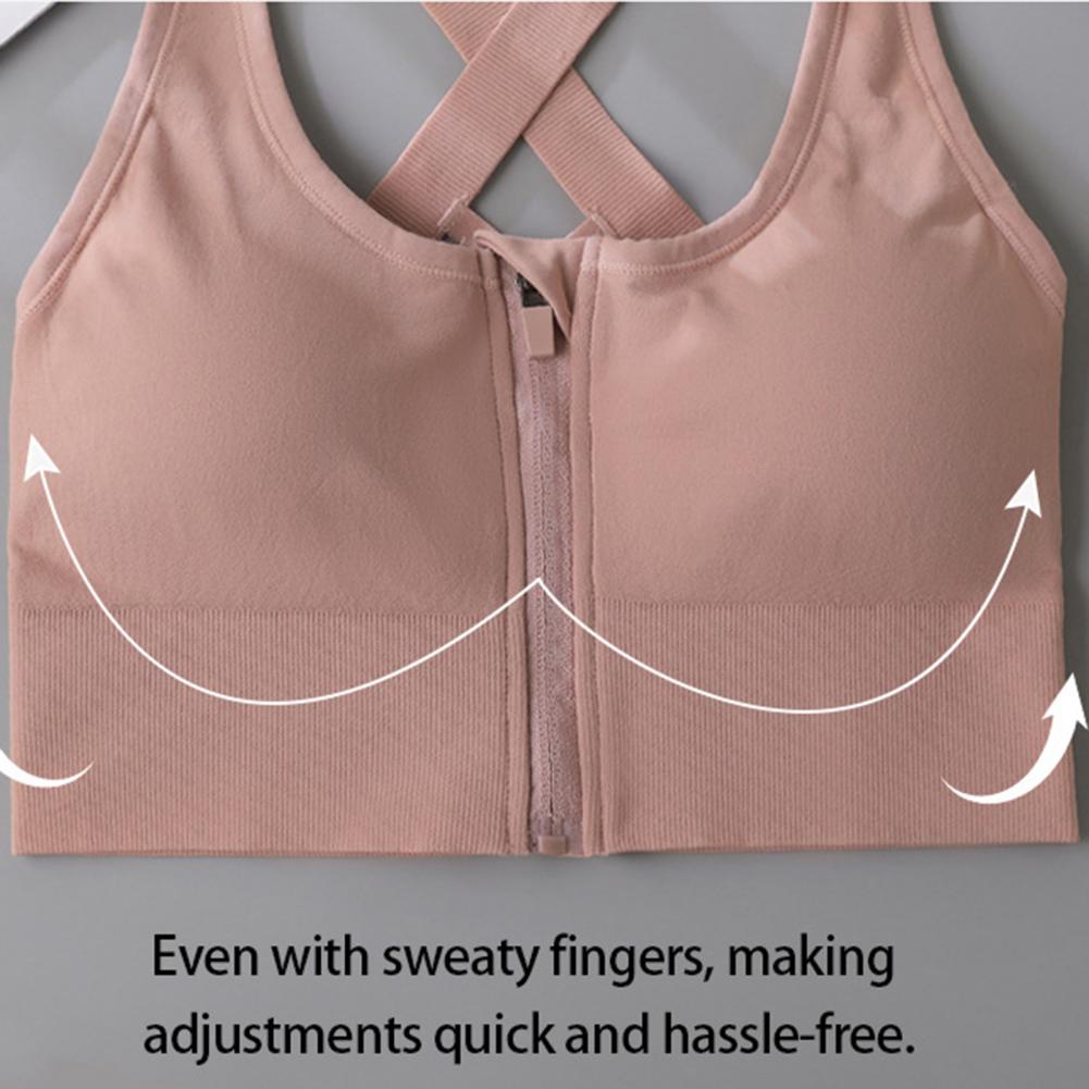 ジップフロントワイヤレススポーツブラ レーサーバック ハイイ - Sports Bra Racerback のレビューと価格