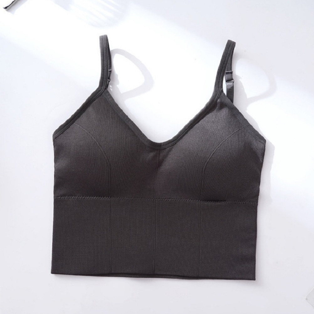 1 個ワイヤレスノーワイヤーシームレスヨガブラ伸縮性のある通 - Sports Bra Racerback のレビューと価格