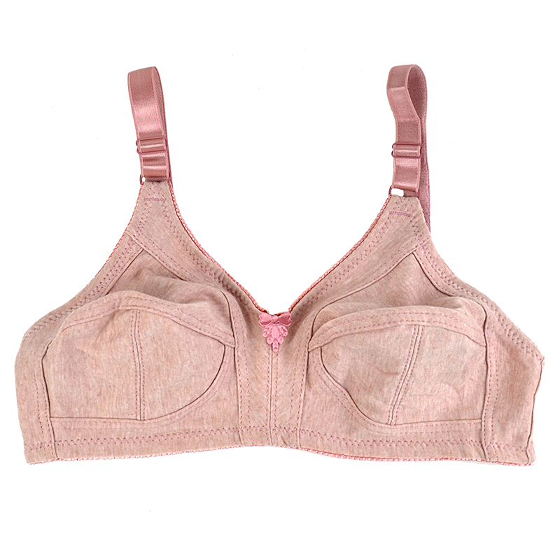 薄いブラジャー女性のためのワイヤレスブラジャー綿薄いブラジャ - Plunge Bra Push Up のレビューと価格
